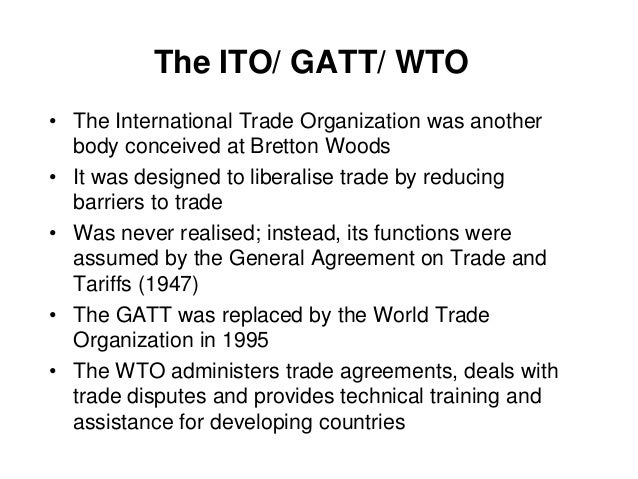 international business gatt to wto international business gatt to wto